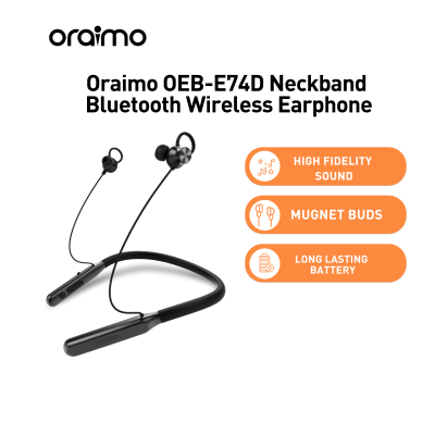 oraimo e74d neckband wireless earphone