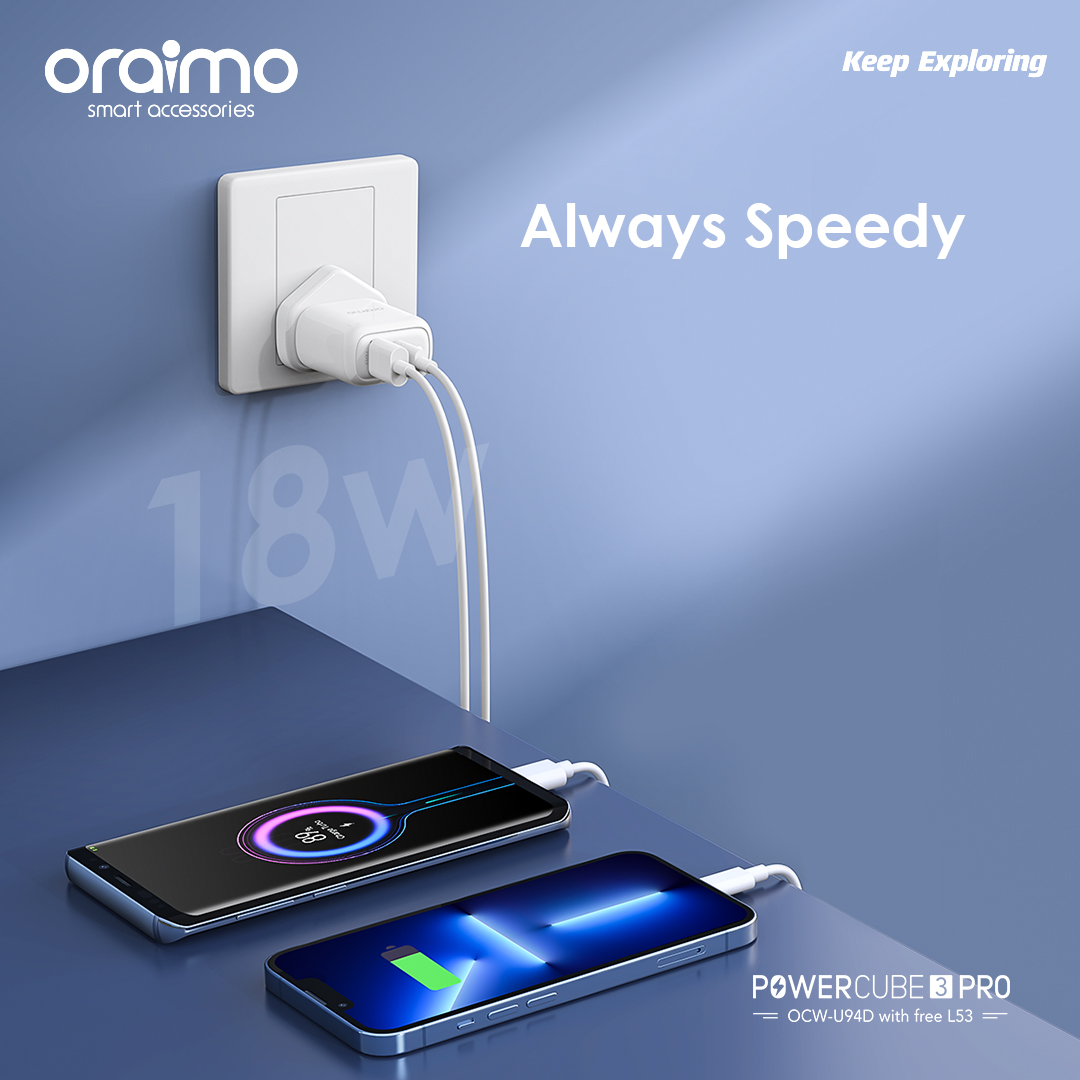 Oraimo Phone Chargers & Power Adapters Xpark Kenya